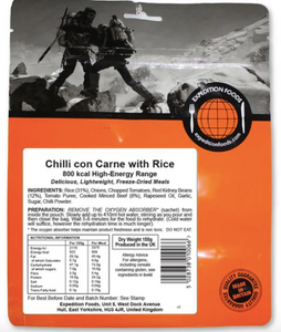 Expedition Foods - Chilli Con Carne with Rice 800kcal