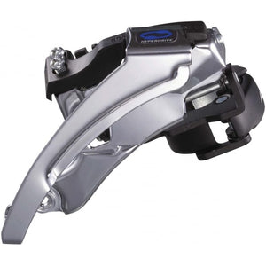 Shimano Altus 8-speed front derailleur, top swing, 42-48T, 66-69 deg